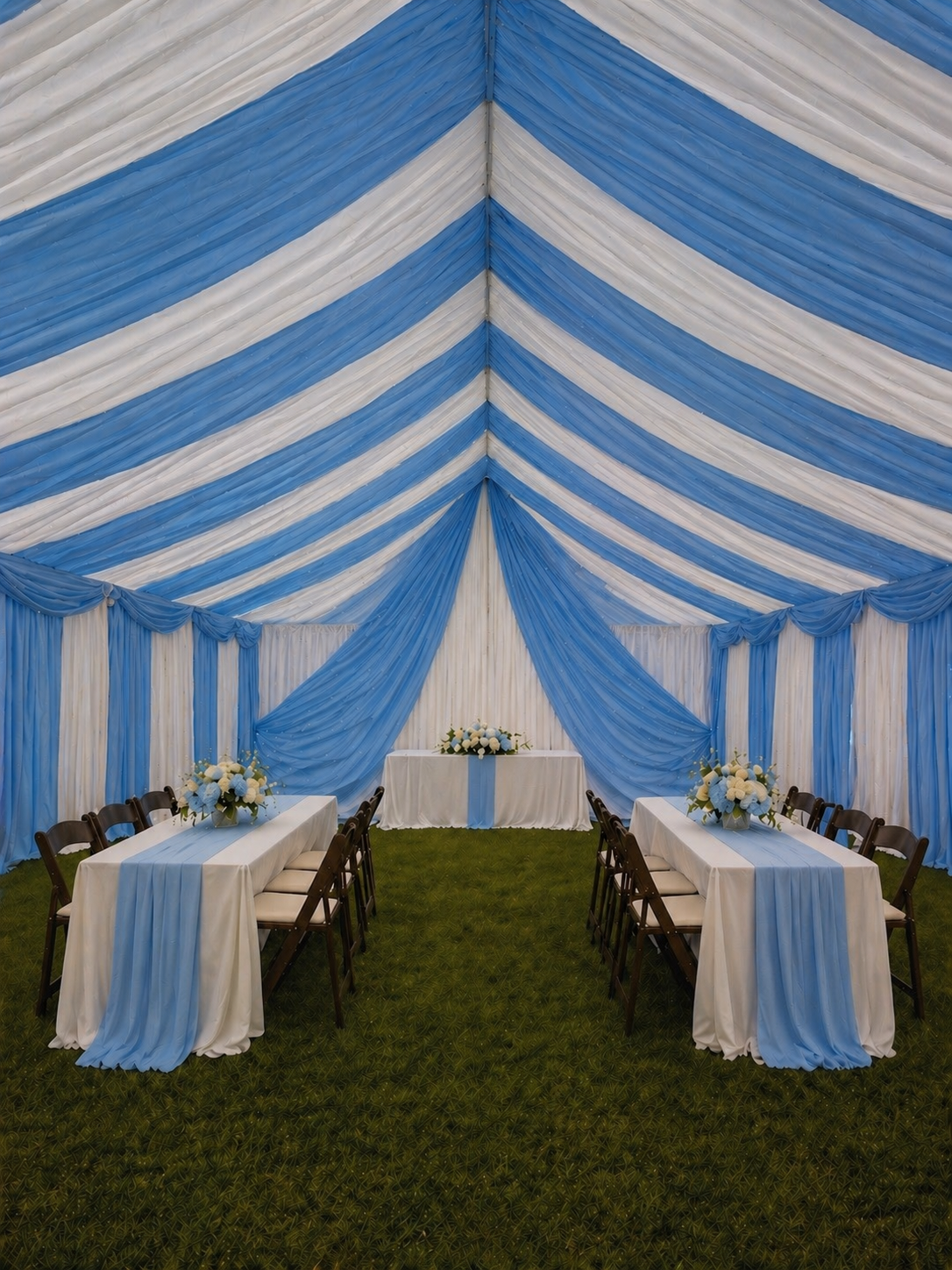 20x40 Draped Tent w/ tarps - Color Customization