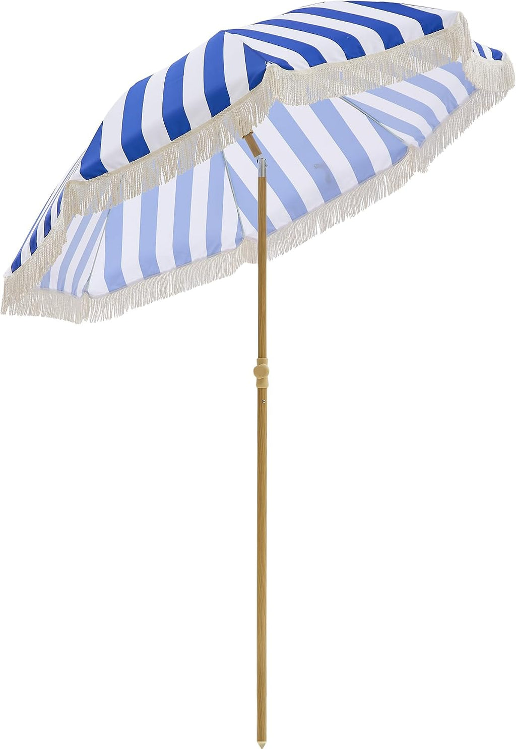 Kbrellaoutlets KPUUVP Boho Patio Umbrella with Fringe 6.5ft