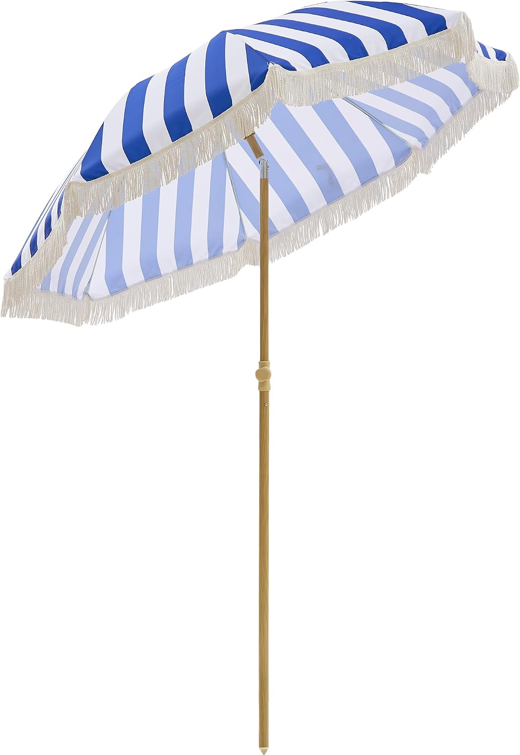 Kbrellaoutlets KPUUVP Boho Patio Umbrella with Fringe 6.5ft