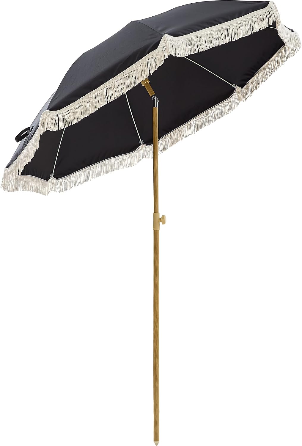 Kbrellaoutlets KPUUVP Boho Patio Umbrella with Fringe 6.5ft