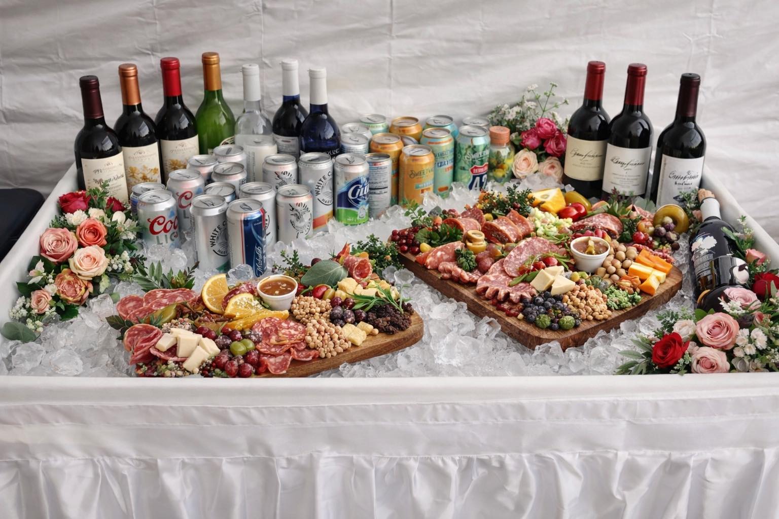 4-Foot Party Ice Cooler Folding Table – Keep It Cool, Keep It Fun