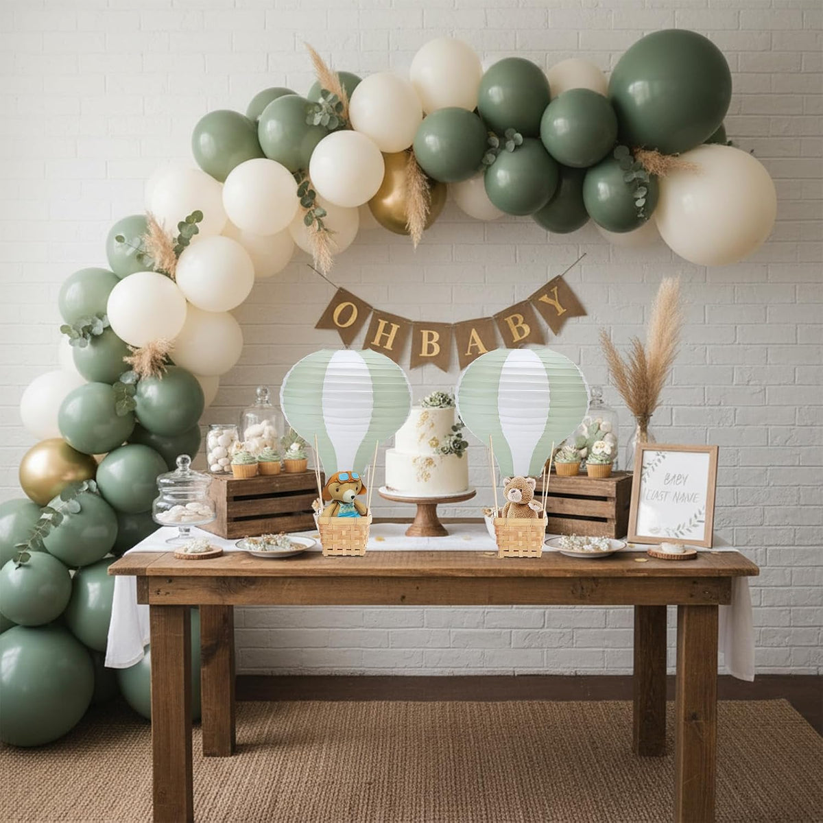 Meooeck Hot Air Balloon Table Centerpieces Decor