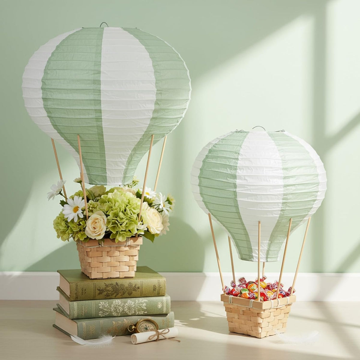 Meooeck Hot Air Balloon Table Centerpieces Decor