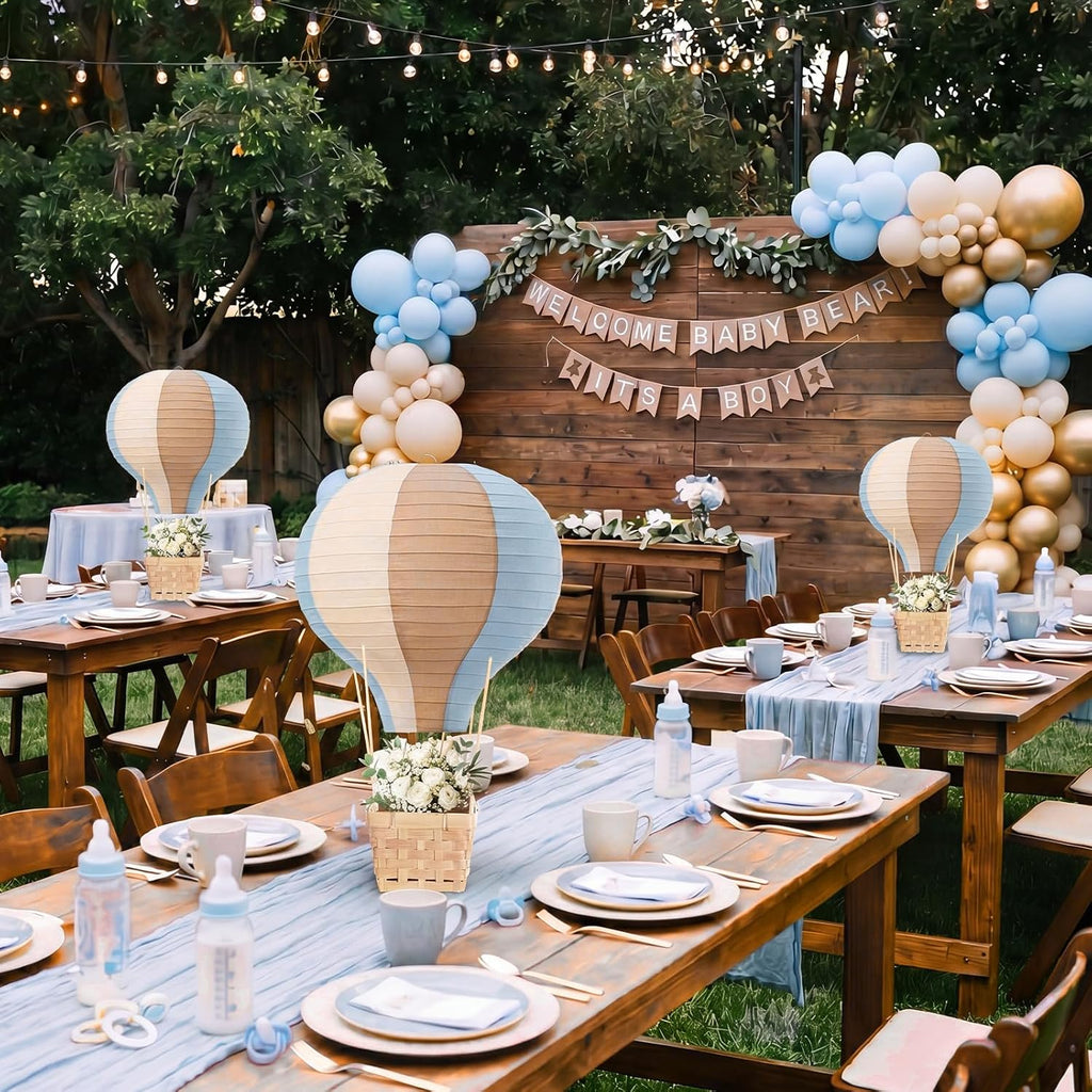 Meooeck Hot Air Balloon Table Centerpieces Decor