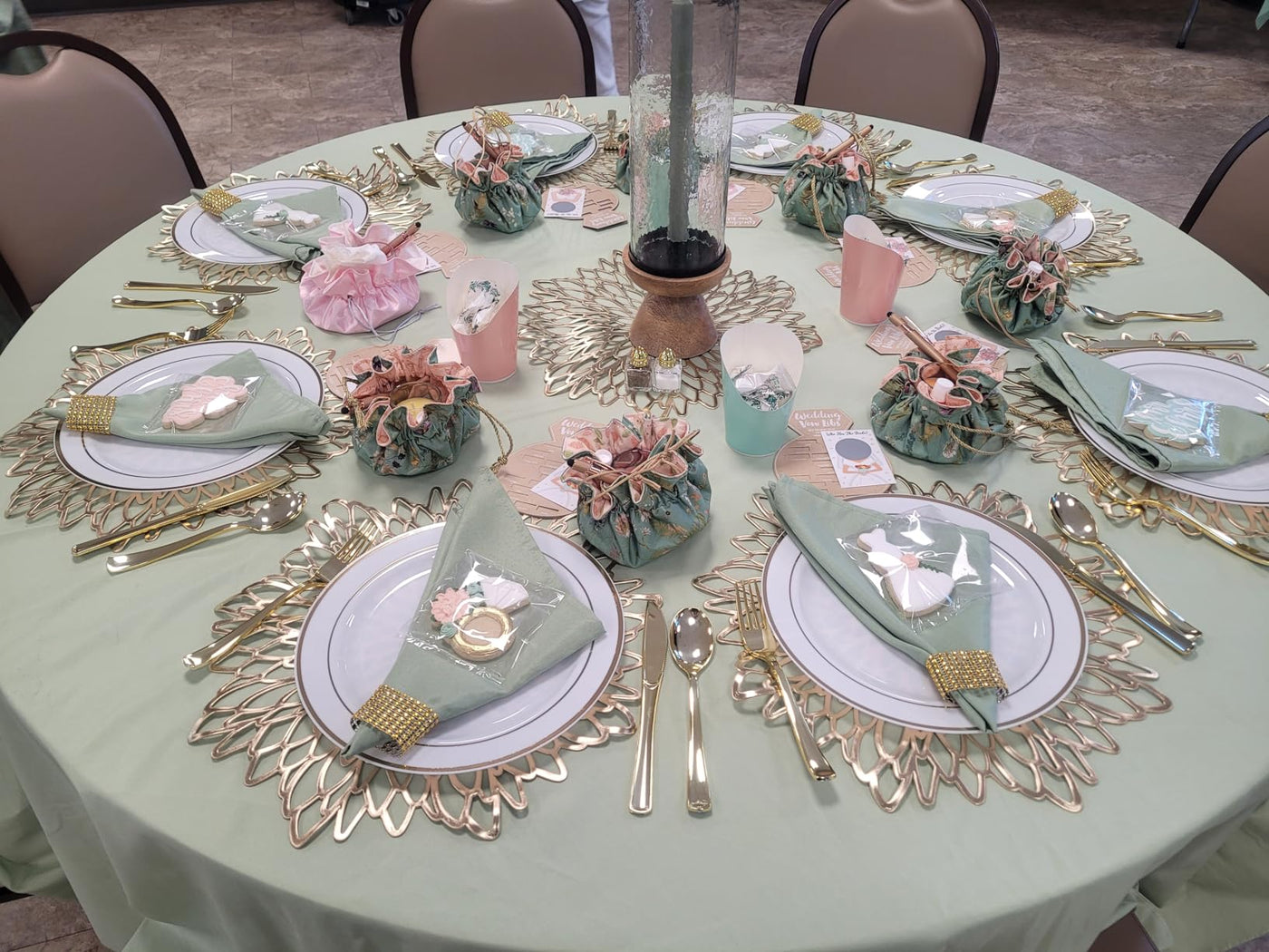 Gold Vinyl Placemats