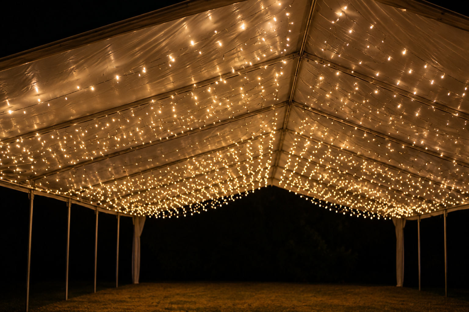 20x40 Tent w/ Fully Lit Ceiling (Roof Only)