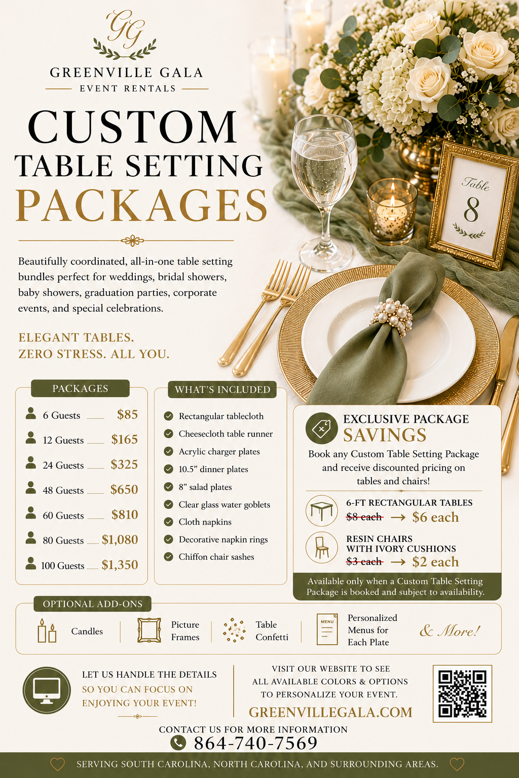 Custom Table Setting Package