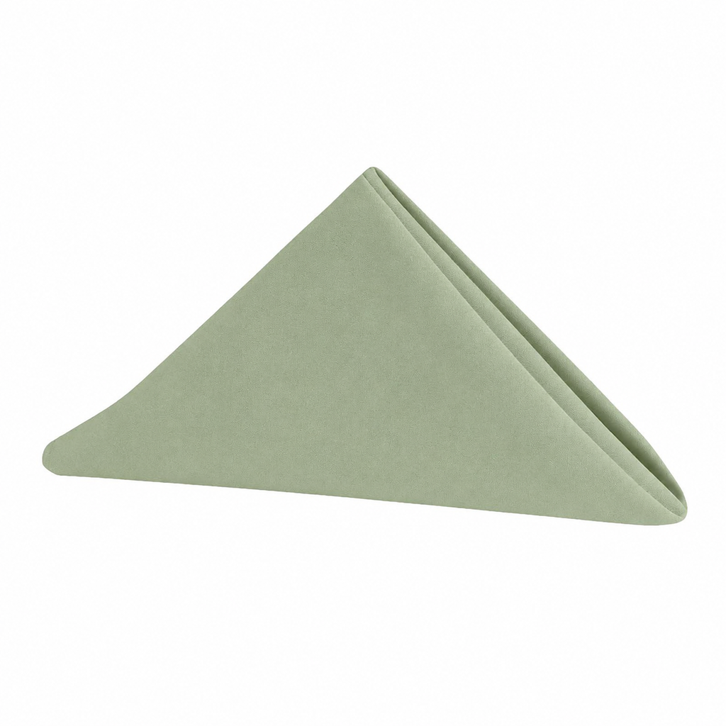 Dusty Sage Green Polyester Napkin