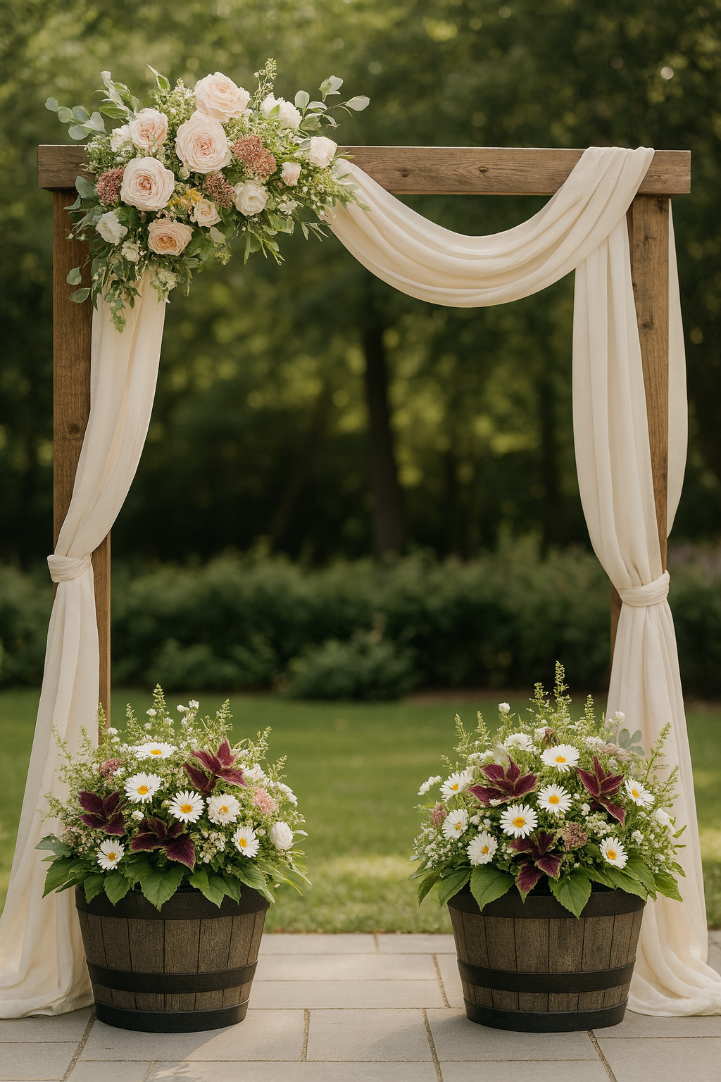 Buy - Decorative Weights for Archs/Tents (Rustic Barrel)