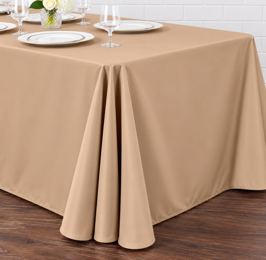 Long Nude Tablecloth
