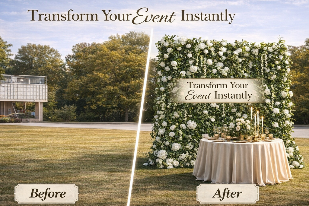 (FOR SALE) Luxury 8x8ft Rose Flower Wall Backdrop – Perfect for Weddings & Events (Prices Can Fluctuate)
