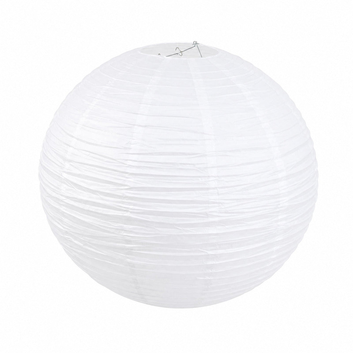 10 Pack Round Hanging Paper Lanterns 30 in White