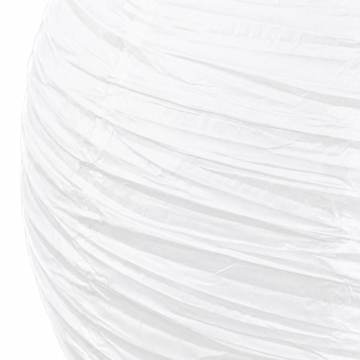 10 Pack Round Hanging Paper Lanterns 30 in White