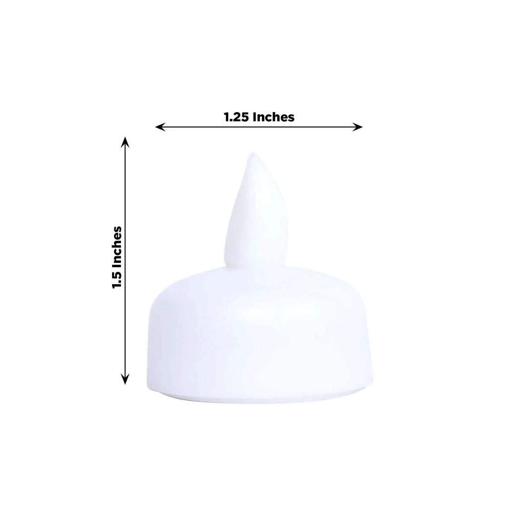 12-Pack Waterproof Floating Flameless LED Tealight Candles Cool White