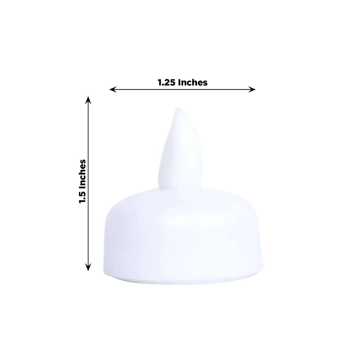 12-Pack Waterproof Floating Flameless LED Tealight Candles Cool White