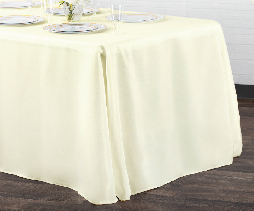 Long Ivory Tablecloth