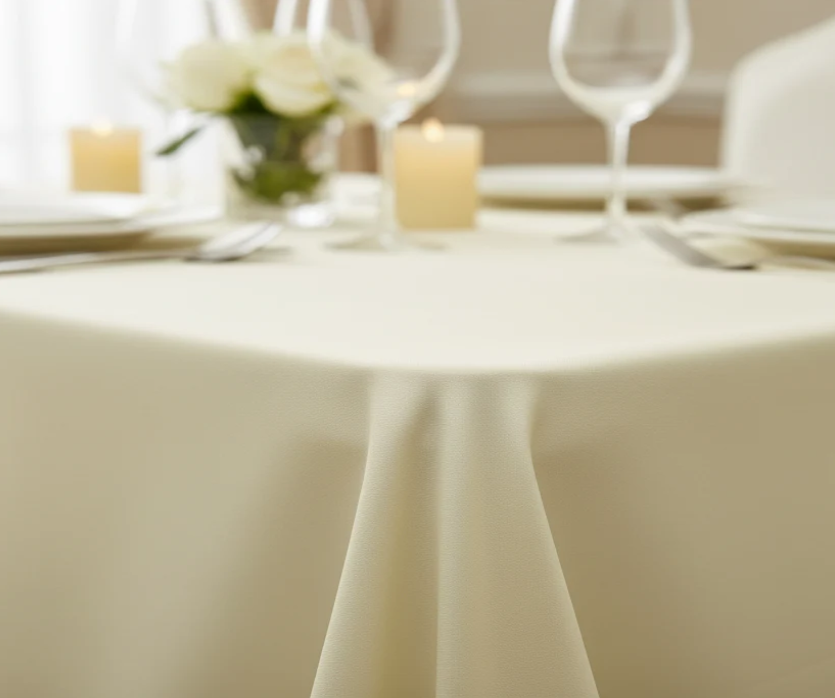 Long Ivory Tablecloth