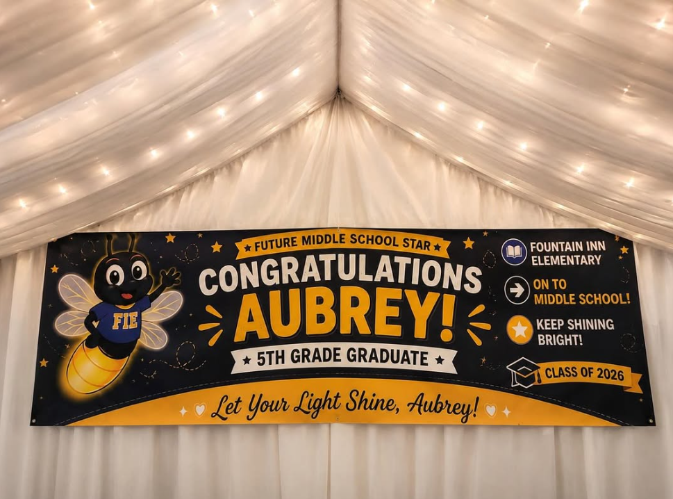 Custom 9x3 Vinyl Banner (We Design For You) (Must Order 3 Weeks in Advance)