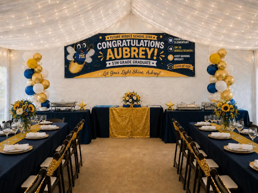 Custom 9x3 Vinyl Banner (We Design For You) (Must Order 3 Weeks in Advance)