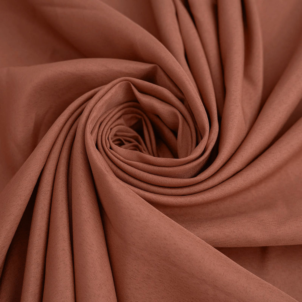 90x132in Rectangular Oblong Polyester Tablecloth Terracotta