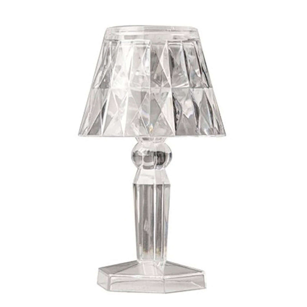 6-Pack 4.5" Crystal Acrylic LED Lamps Clear