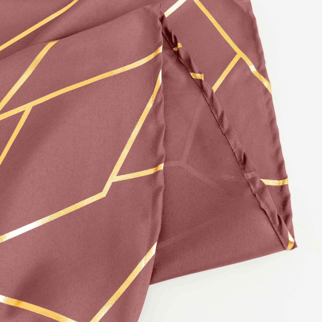 90x132in Rectangular Oblong Polyester Tablecloth Cinnamon Rose