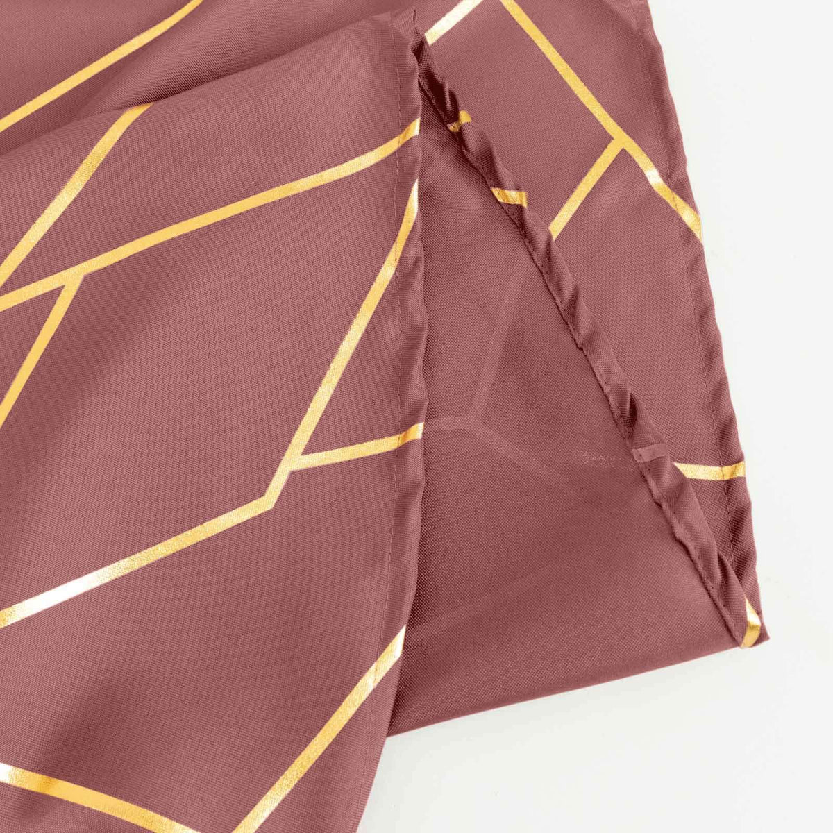 90x132in Rectangular Oblong Polyester Tablecloth Cinnamon Rose