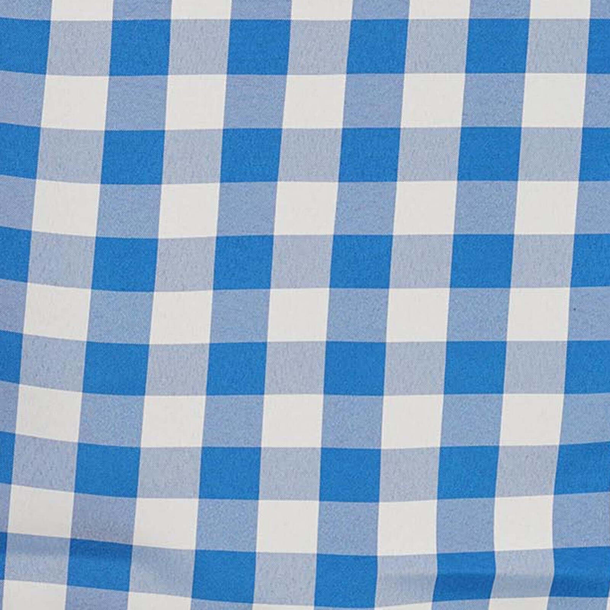90x132in Rectangular Oblong Polyester Tablecloth White Blue