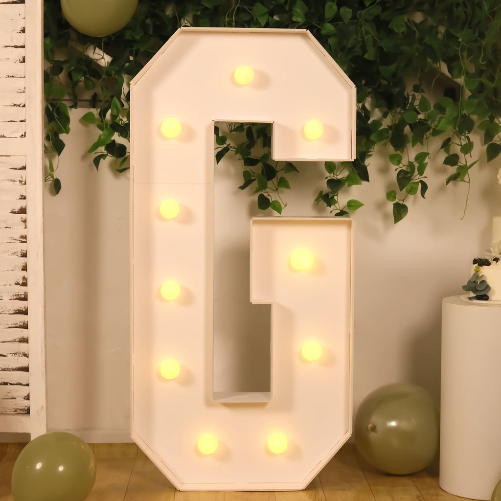 4ft Giant LED Marquee Light up Letter G White