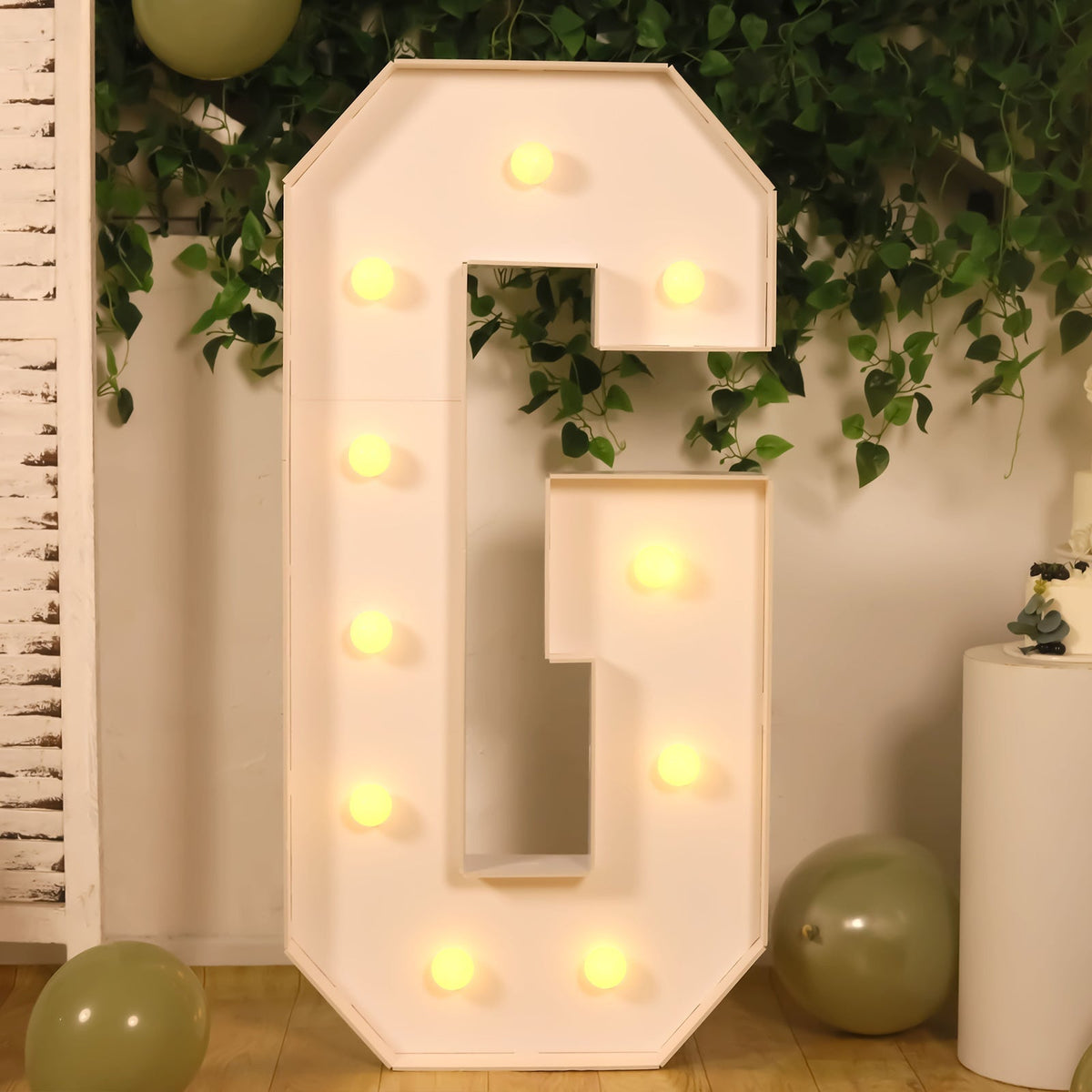 4ft Giant LED Marquee Light up Letter G White