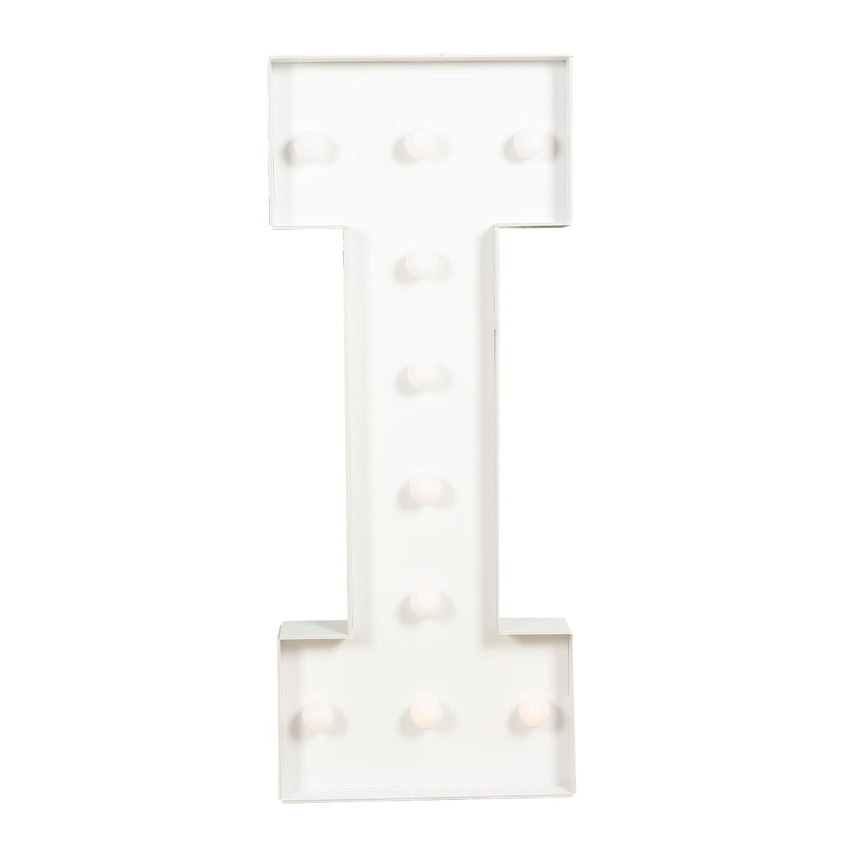 4ft Giant LED Marquee Light Up Letter I White