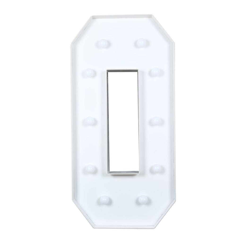 4ft Giant LED Marquee Light Up Letter O White