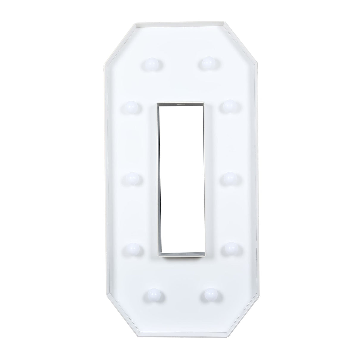 4ft Giant LED Marquee Light Up Letter O White