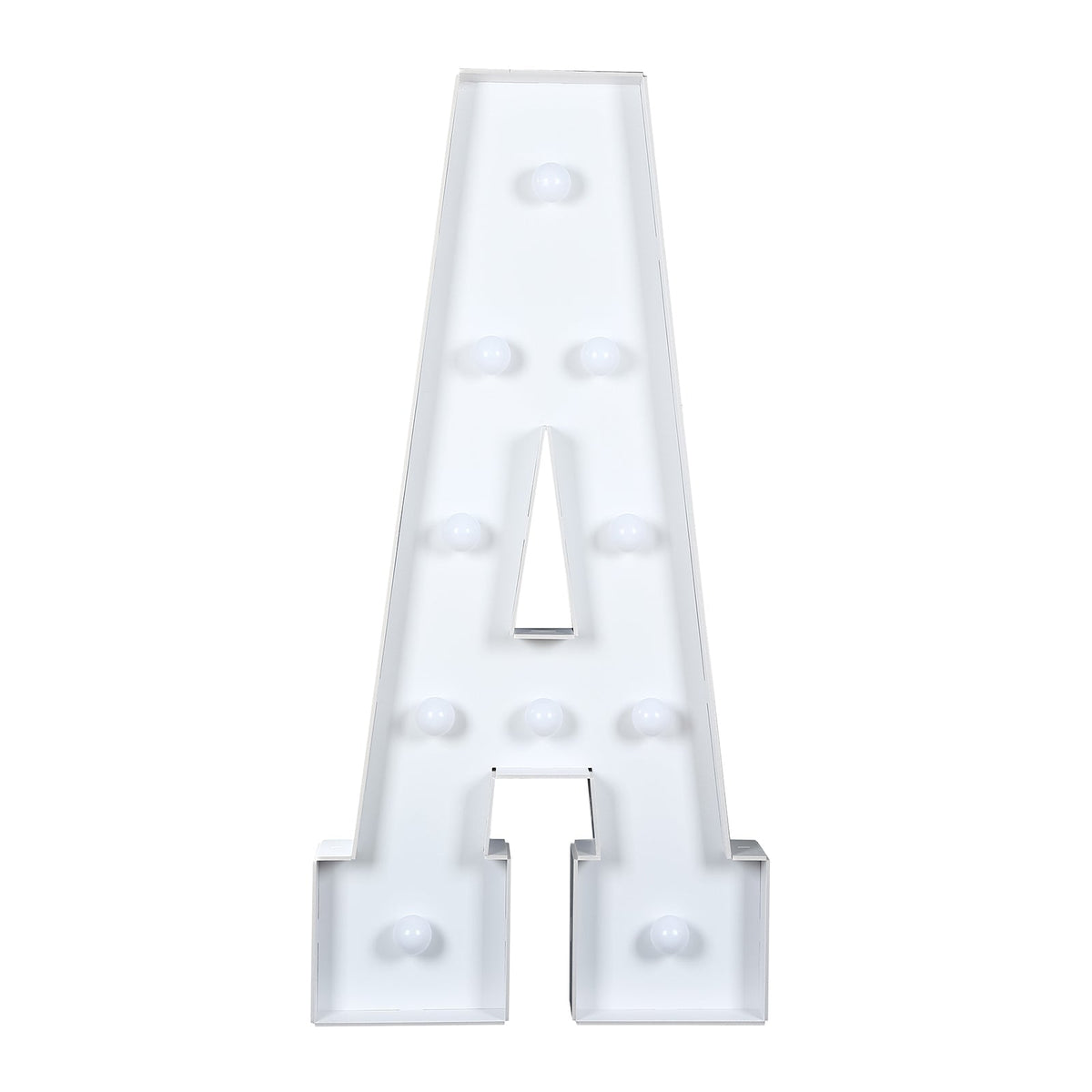 4ft Pre-Cut Foam Board Giant LED Marquee Light Letter A White