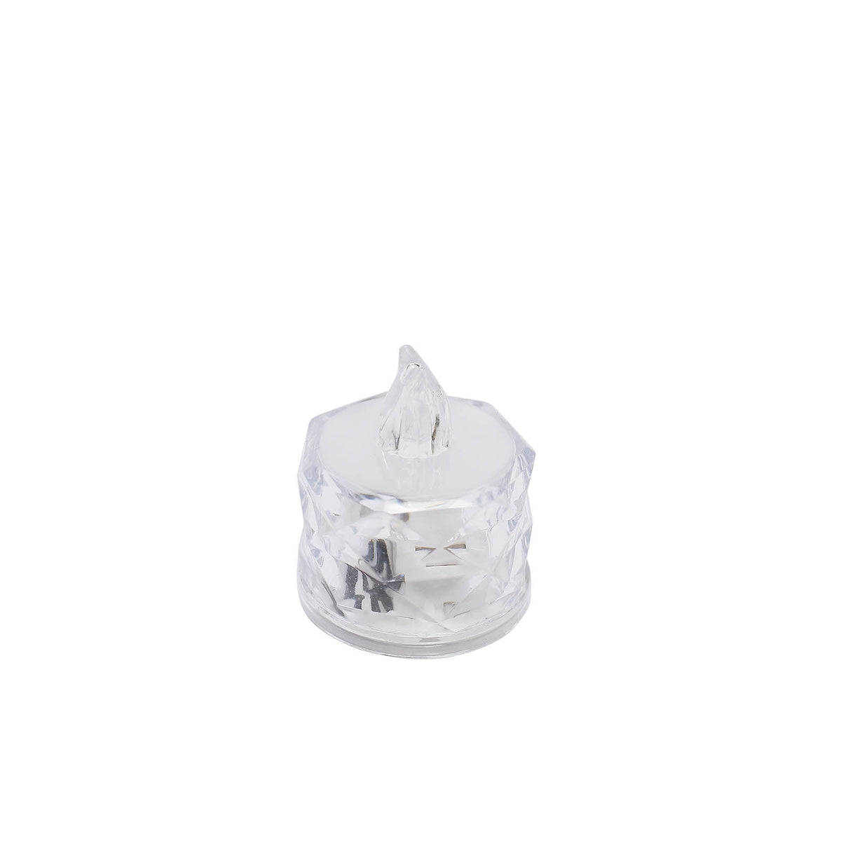 12-Pack 2in Diamond Style Flameless LED Tealight Candles Warm White