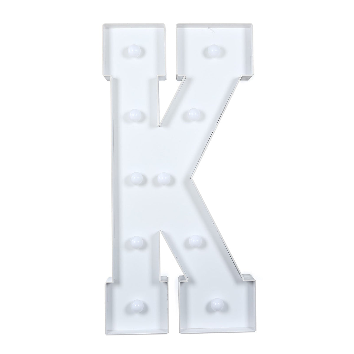 Giant LED Marquee Light Up Letter K 4ft White