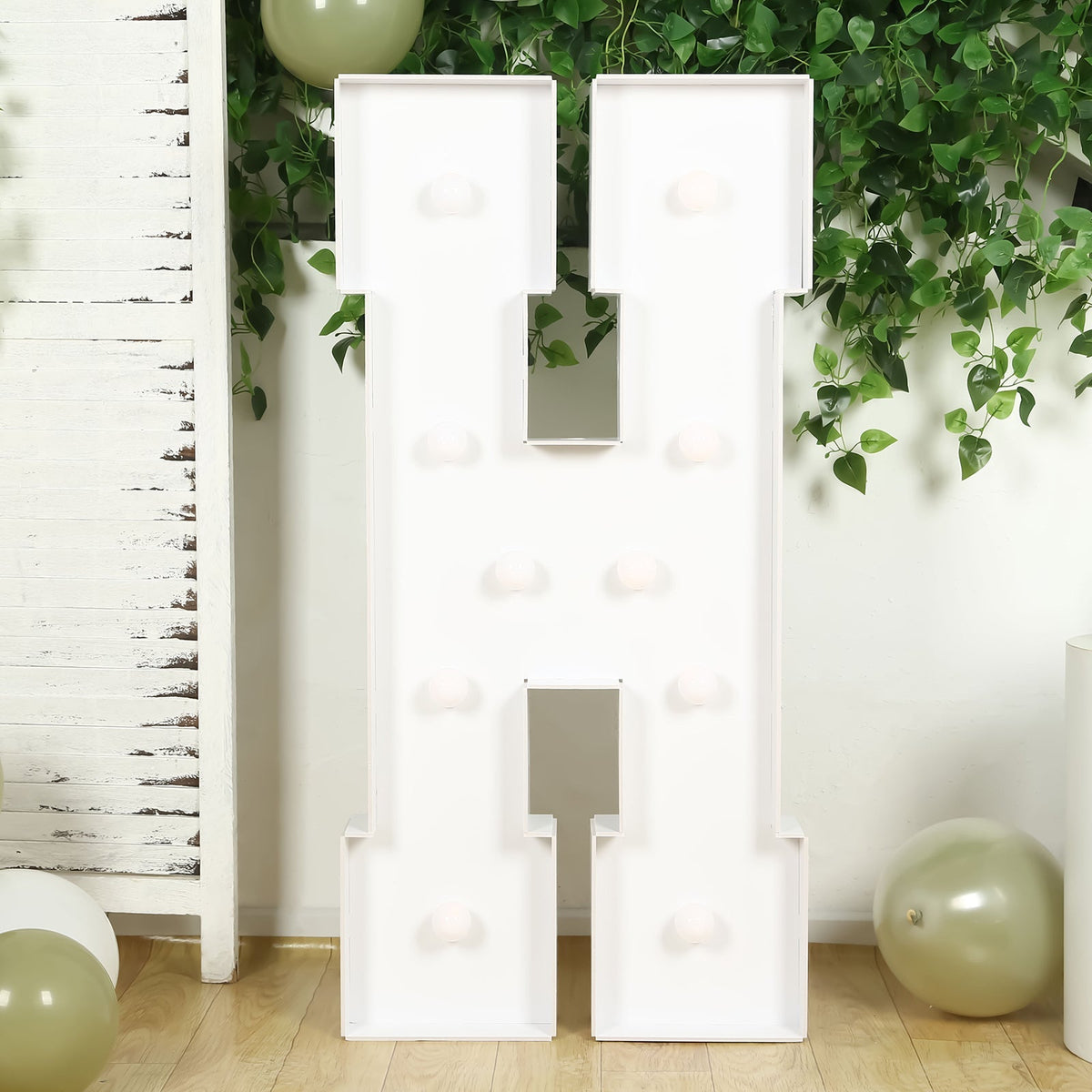 Giant LED Marquee Light Up Letter H 4ft White