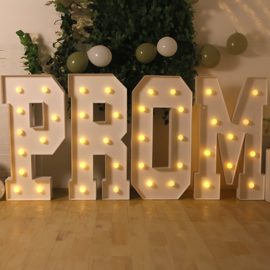 Giant LED Marquee Light up Letter P 4ft White