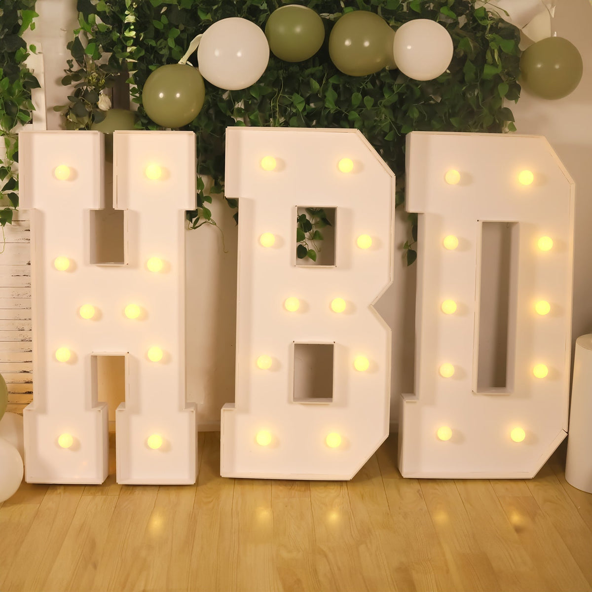 Giant LED Marquee Light Up Letter H 4ft White