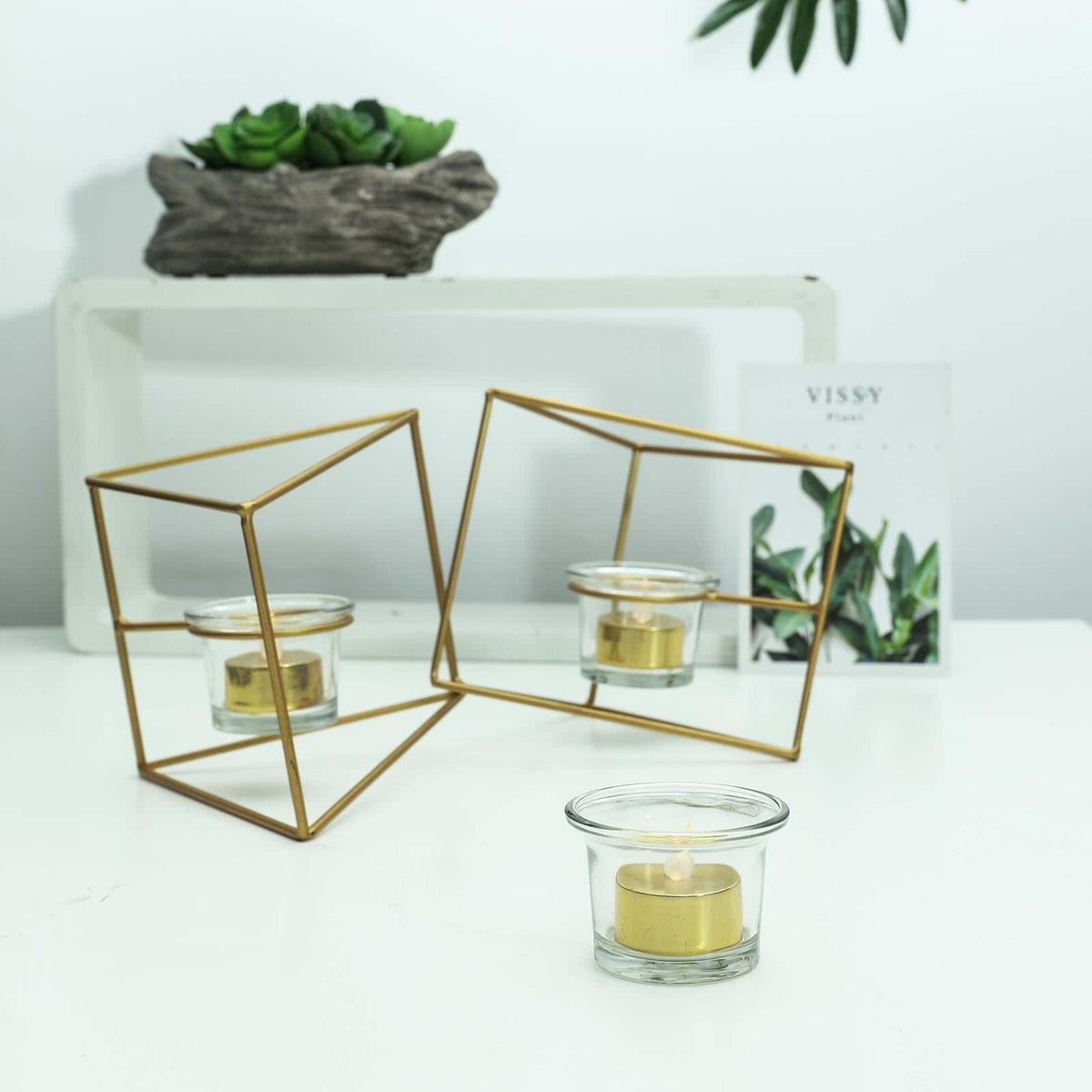 12-Pack 1.5 Inch Metallic Plastic LED Tealight Candles Gold