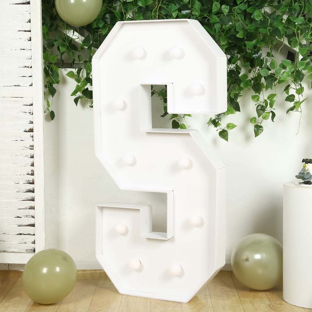 Giant LED Marquee Light Up Letter S 4ft White