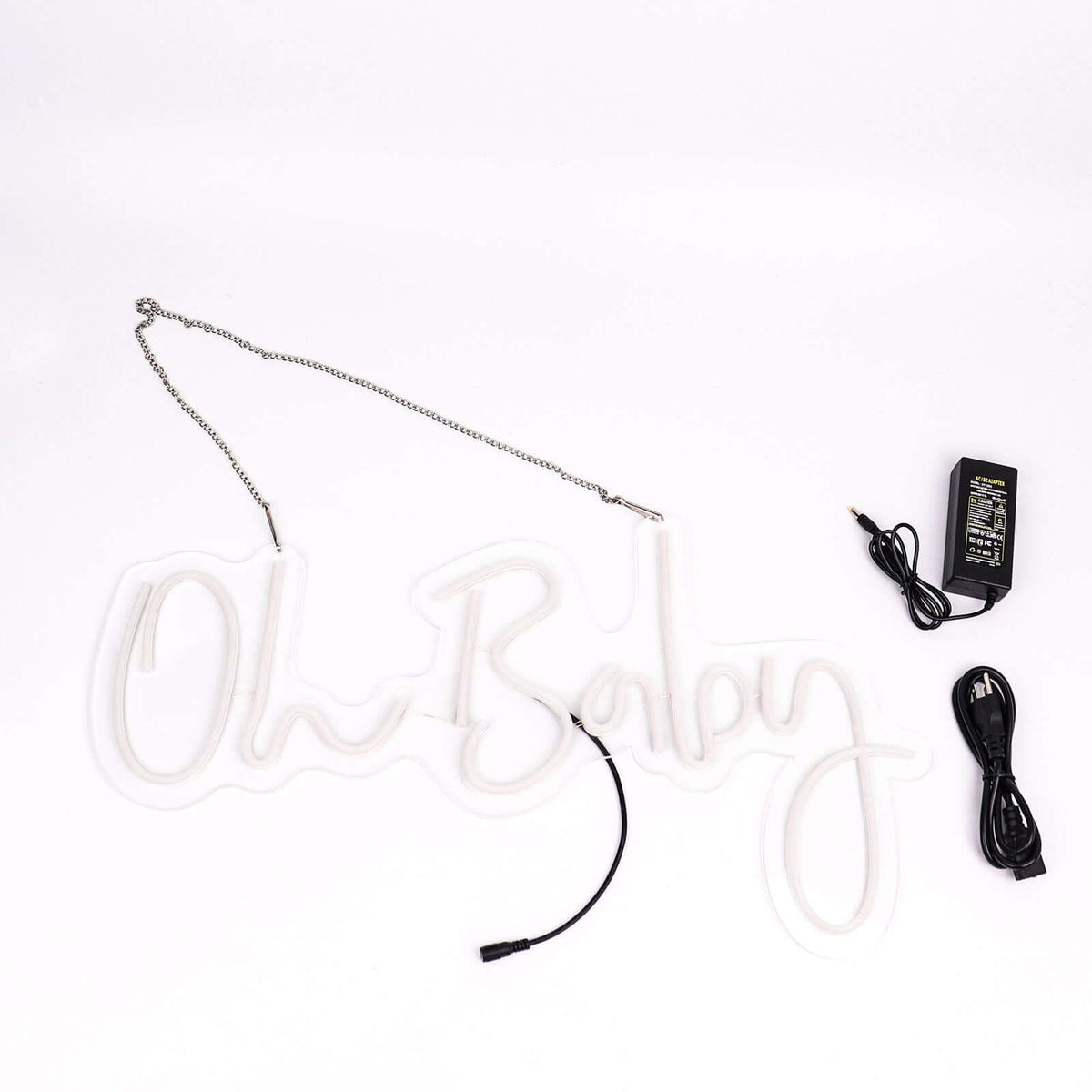 26" Oh Baby Neon Light Sign Warm White