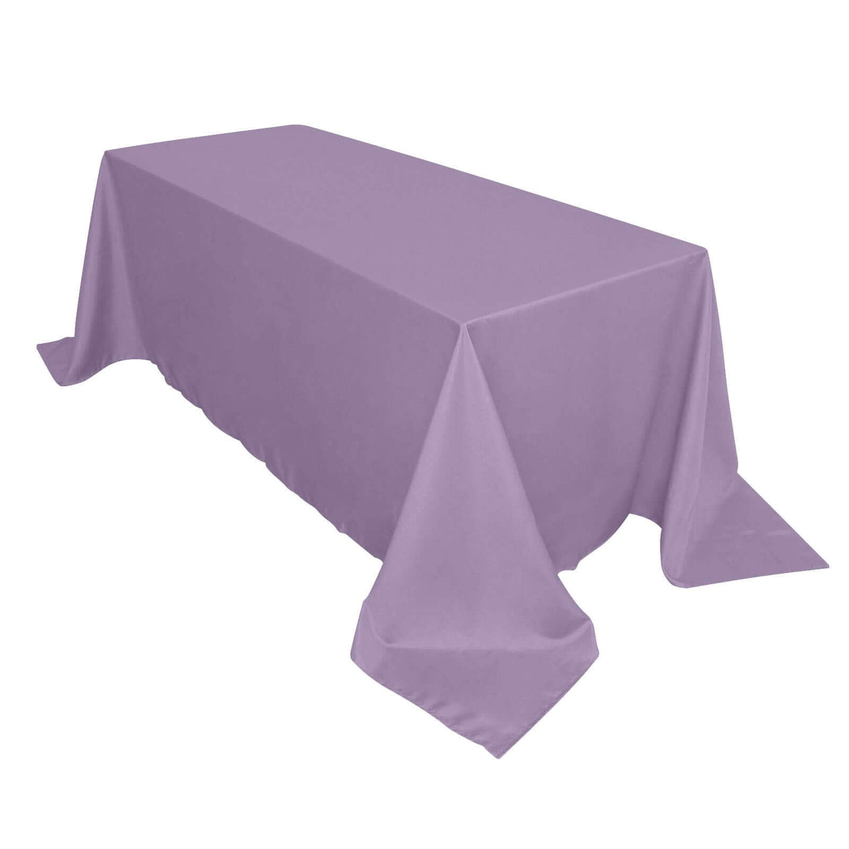 90x132in Rectangular Oblong Polyester Tablecloth Violet Amethyst
