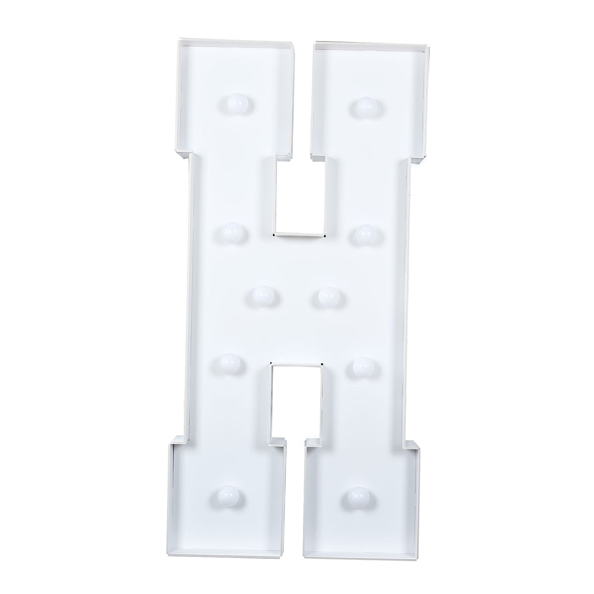 Giant LED Marquee Light Up Letter H 4ft White