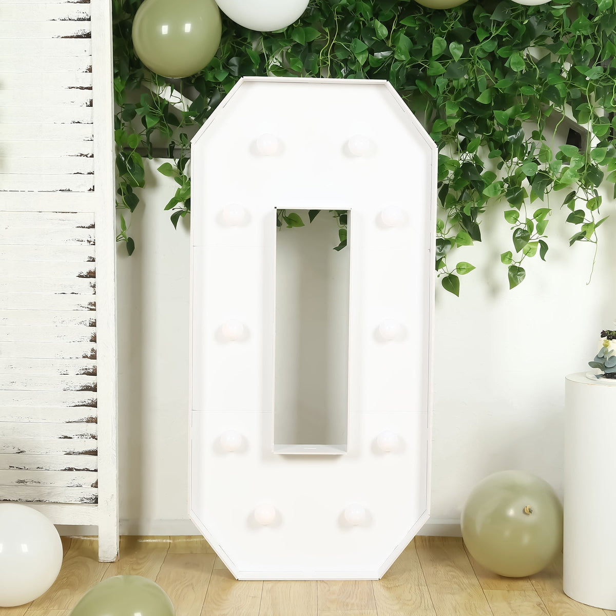 4ft Giant LED Marquee Light Up Letter O White