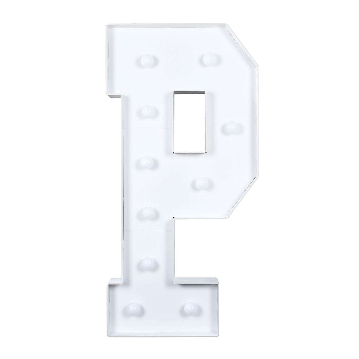 Giant LED Marquee Light up Letter P 4ft White