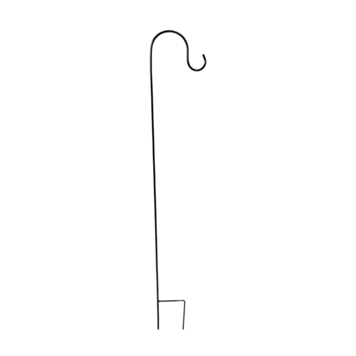 46in Metal Shepherds Hook Lantern Hangers 10 Pack Black