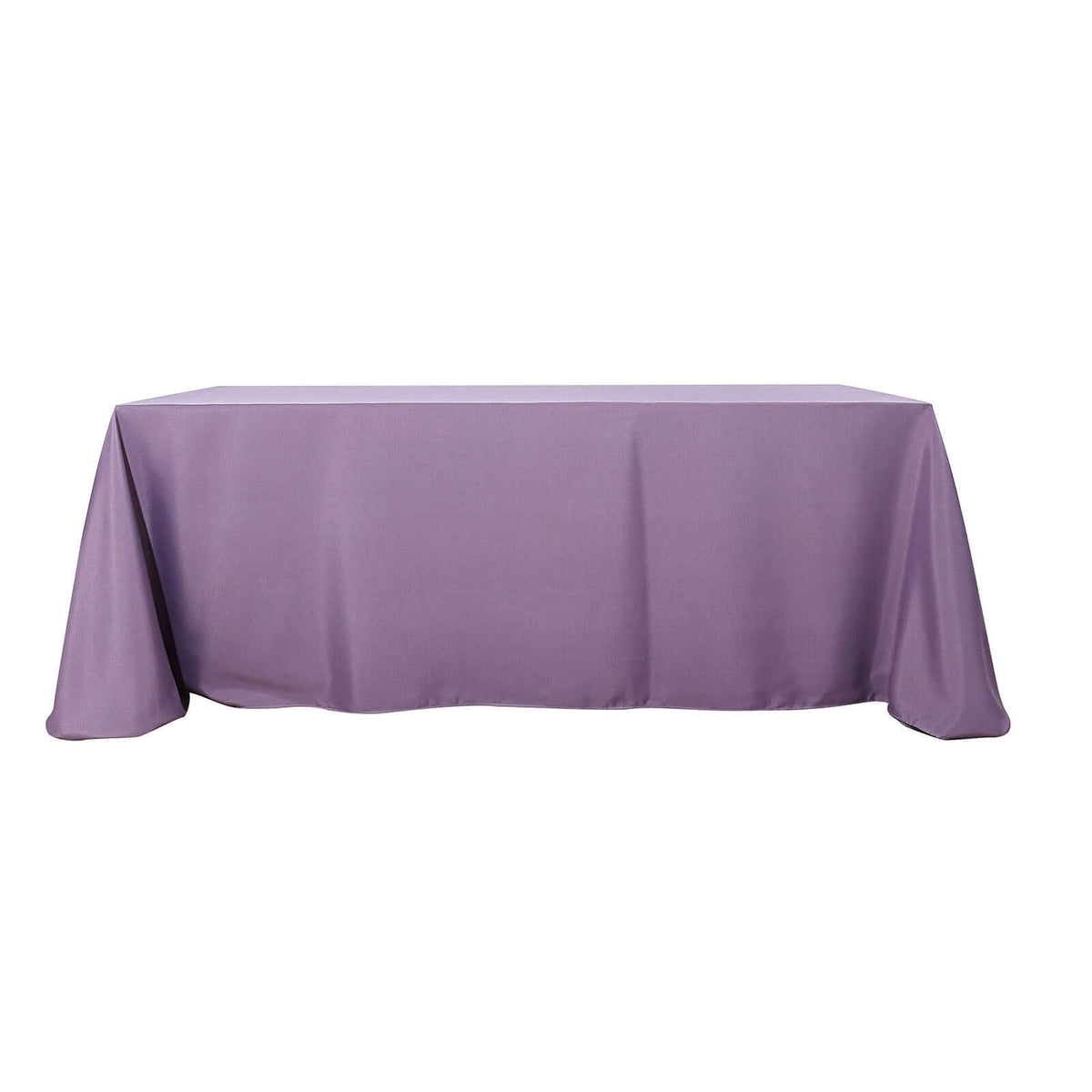 90x132in Rectangular Oblong Polyester Tablecloth Violet Amethyst