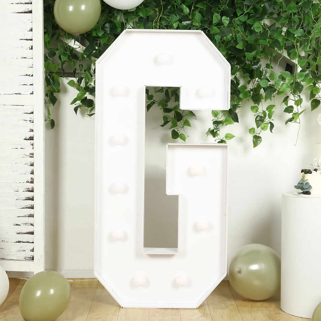 4ft Giant LED Marquee Light up Letter G White