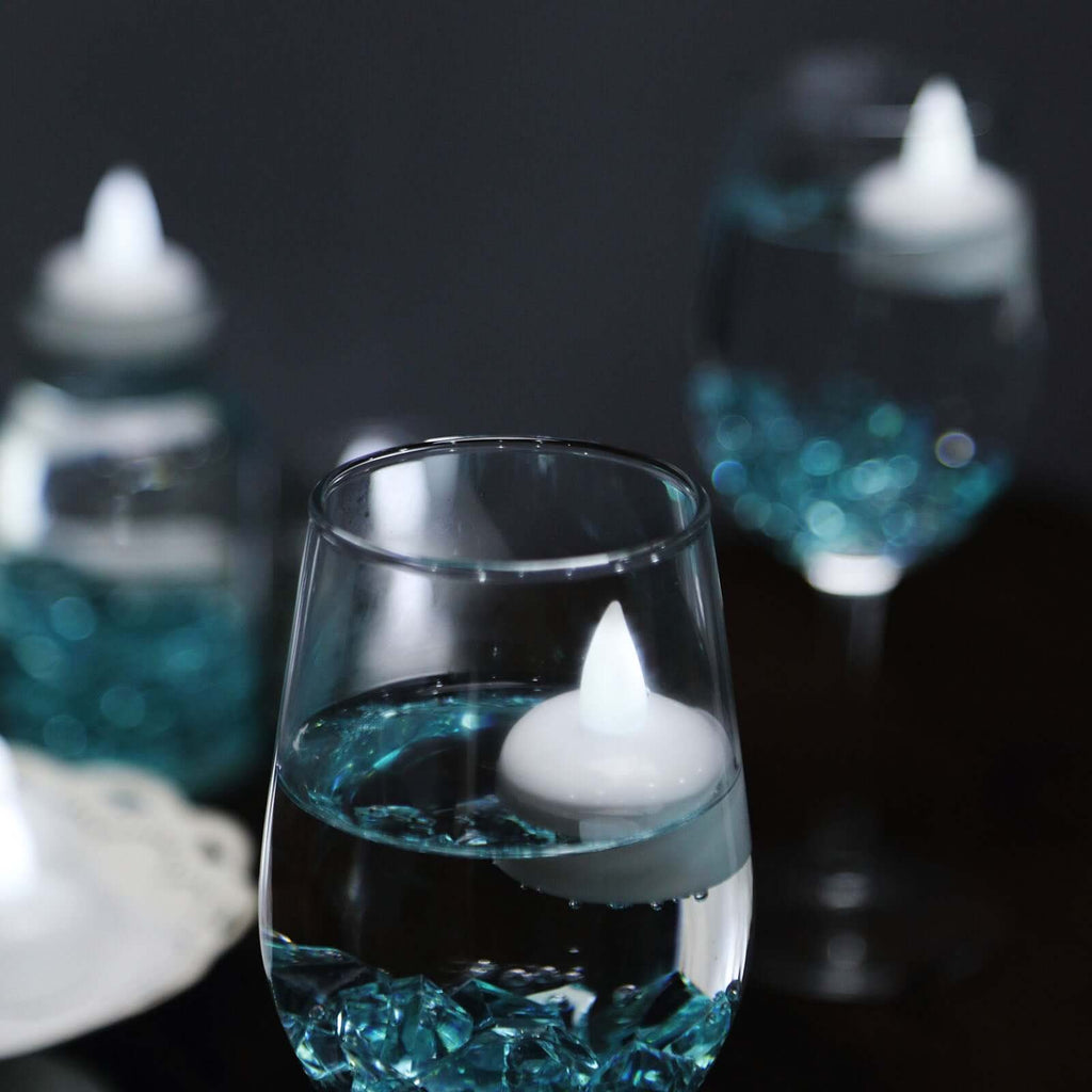 12-Pack Waterproof Floating Flameless LED Tealight Candles Cool White
